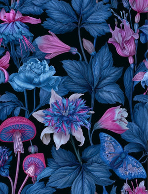 Collage Soup Botanica Obscura — Midnight Garden Collage Papers eBook