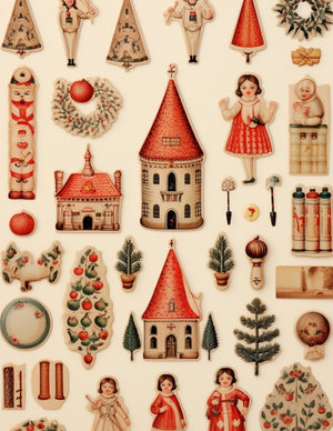 Collage Soup Cuckoo for Christmas — Vintage Market Collage eBook