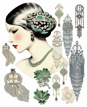 Collage Soup Dapper Flapper: 60-Page Printable eBook Inspired by the Roaring Twenties