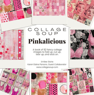 Collage Soup Pink Paper Craft Book for Origami, Journals & Collage (Paperback, 82 Pages)
