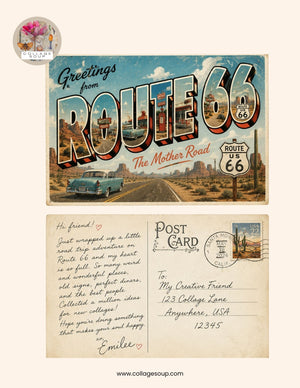 Collage Soup Route 66 Revival eBook Freebie