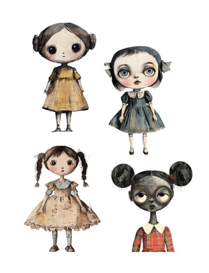 Collage Soup The Unruly Ones | Paperback | Expressive doll collage papers & textured mixed media backgrounds