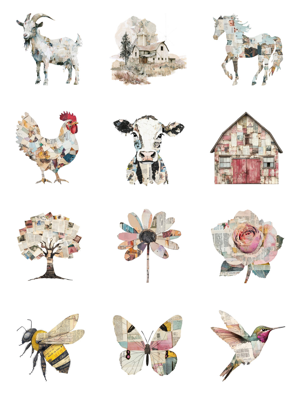 Fall Harvest Vellum Paper Bites: all 12 designs
