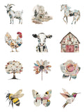 Fall Harvest Vellum Paper Bites: all 12 designs