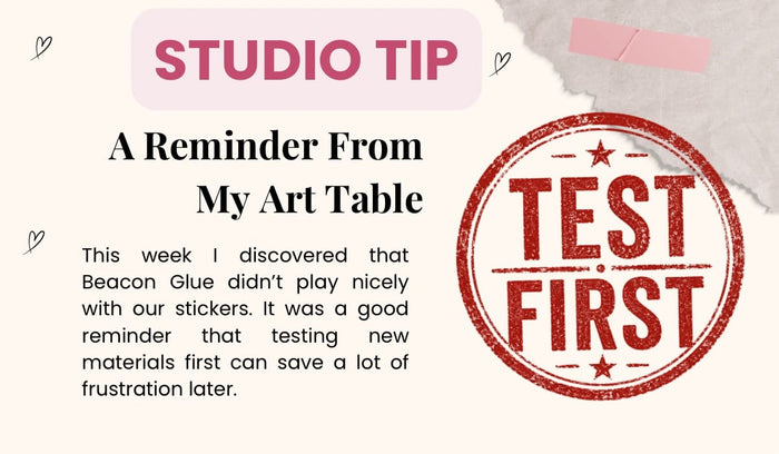 A Reminder From My Art Table