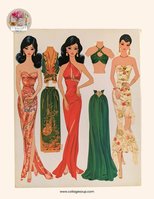 Collage Soup 1970s Paper Dolls Freebie
