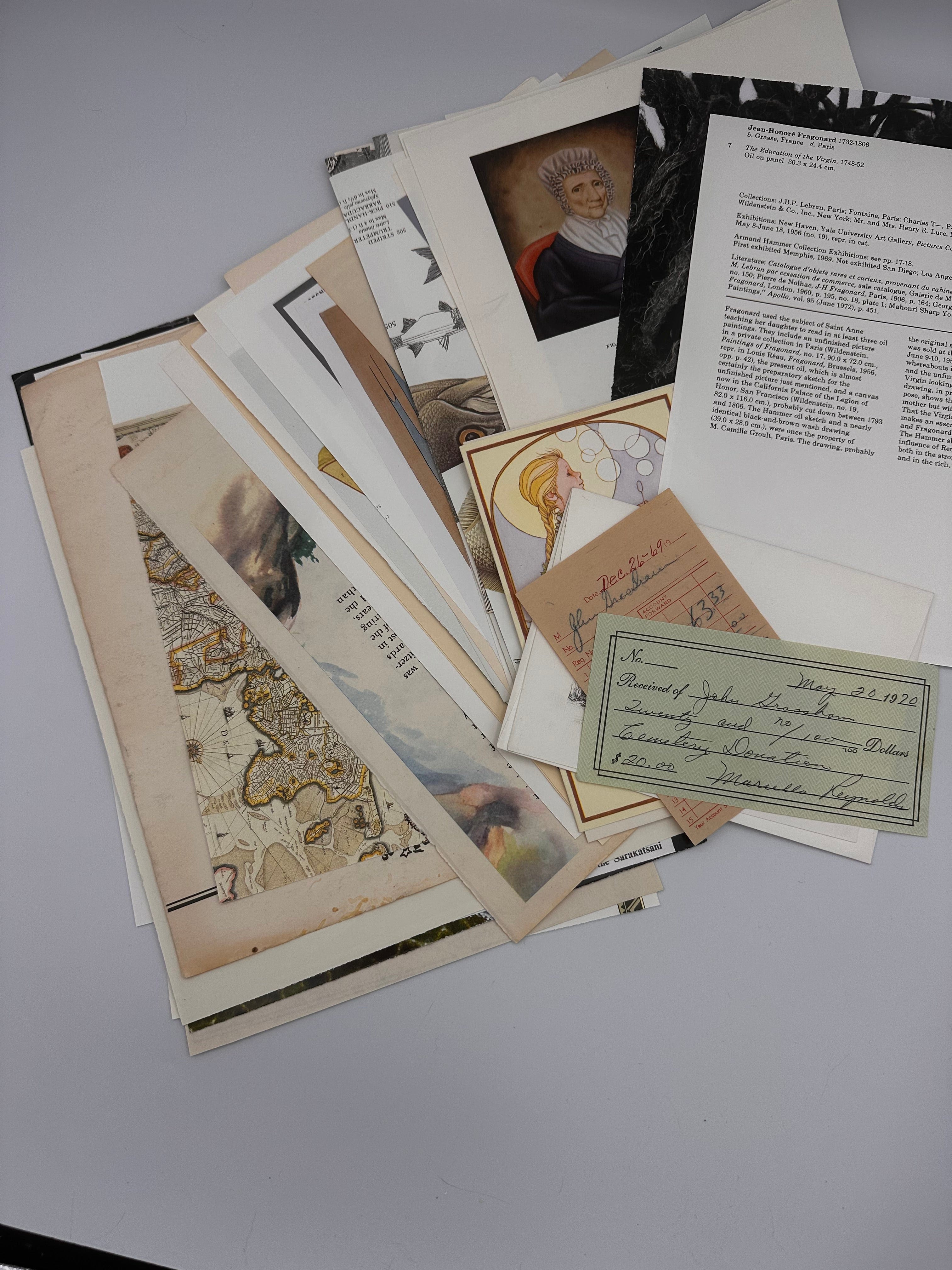 Collage Soup 40+ Piece Vintage Ephemera Pack | Antique Papers, Photos & Letters for Junk Journals & Scrapbooking