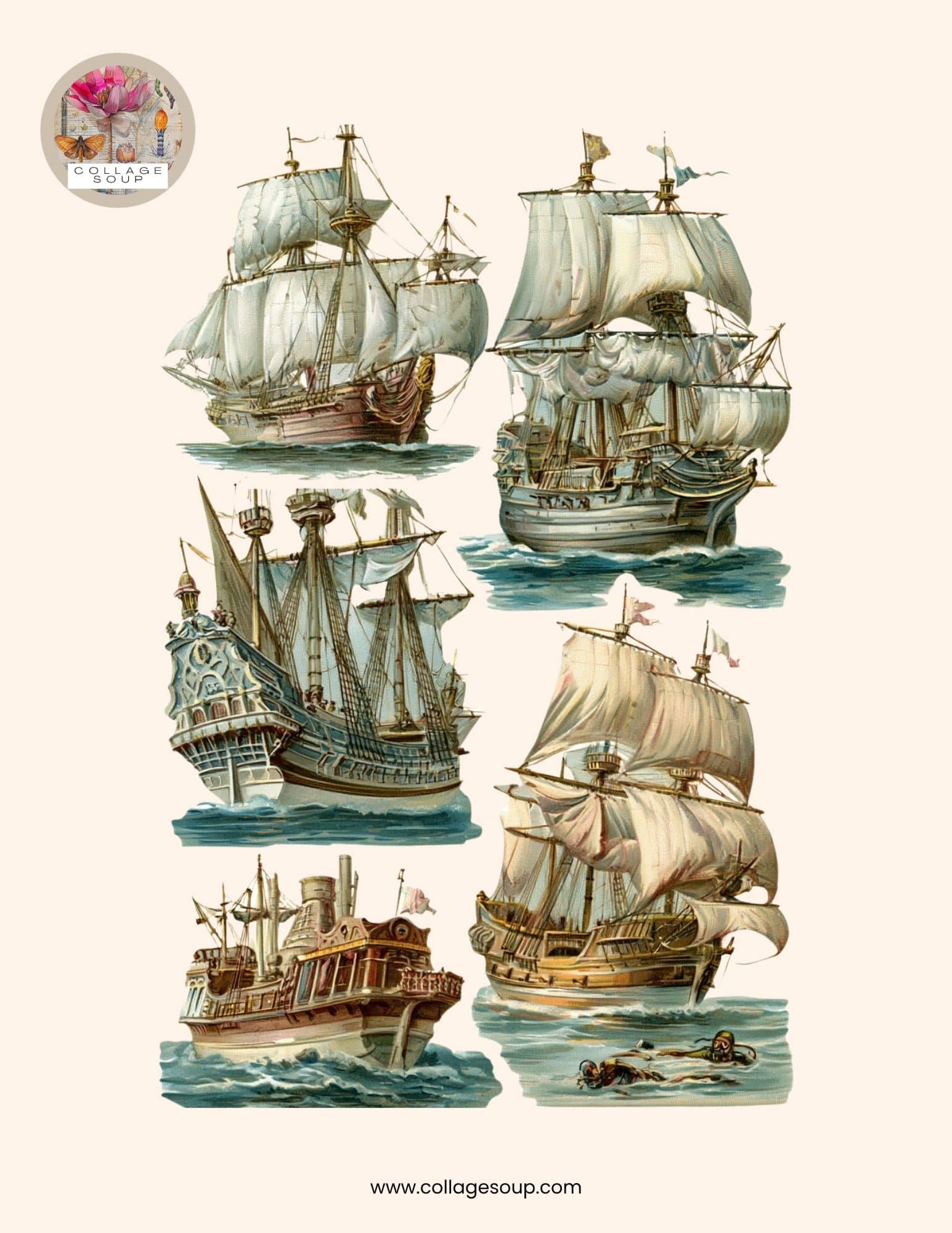 Collage Soup Aquarium Freebie eBook