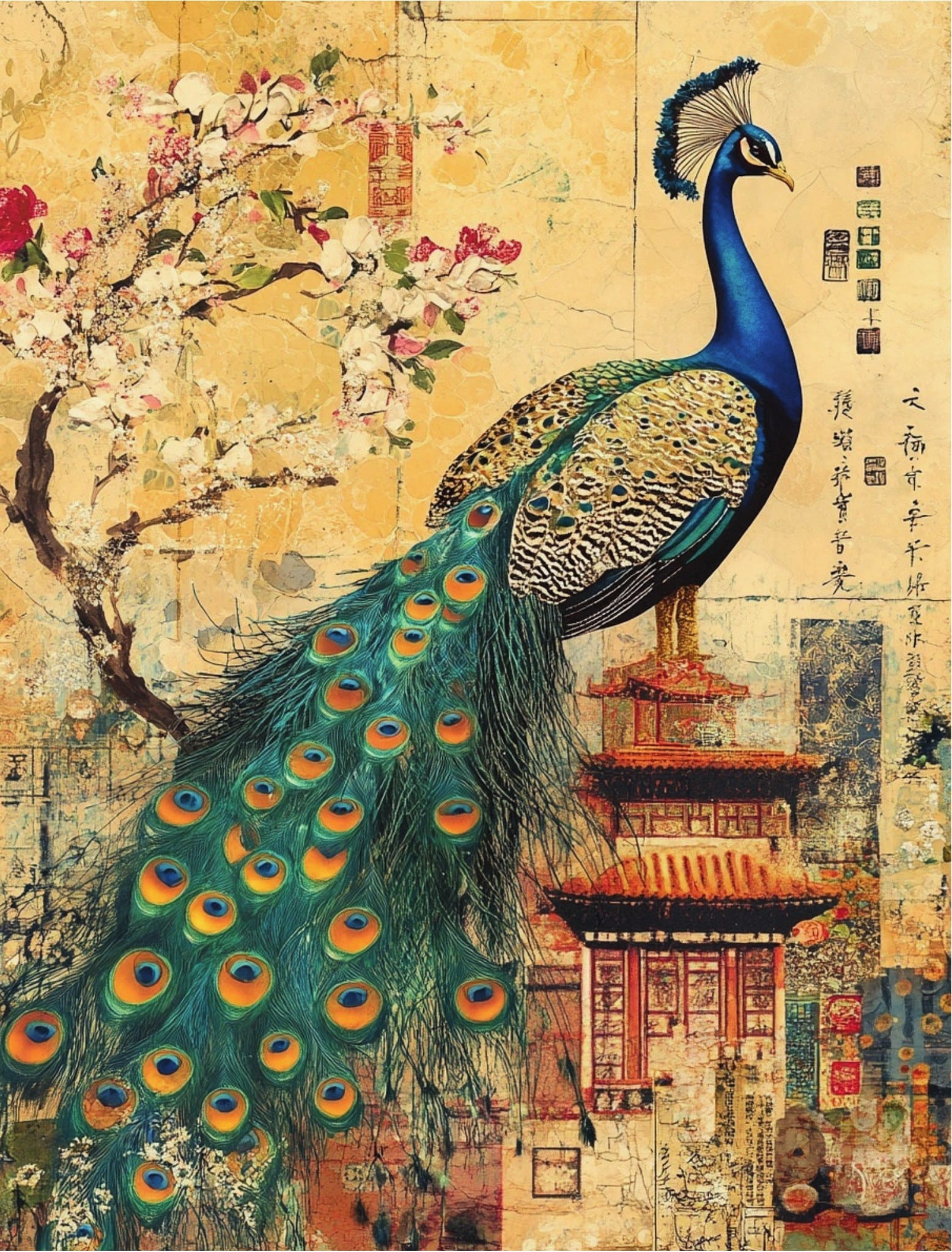 Collage Soup Auspicious Papers