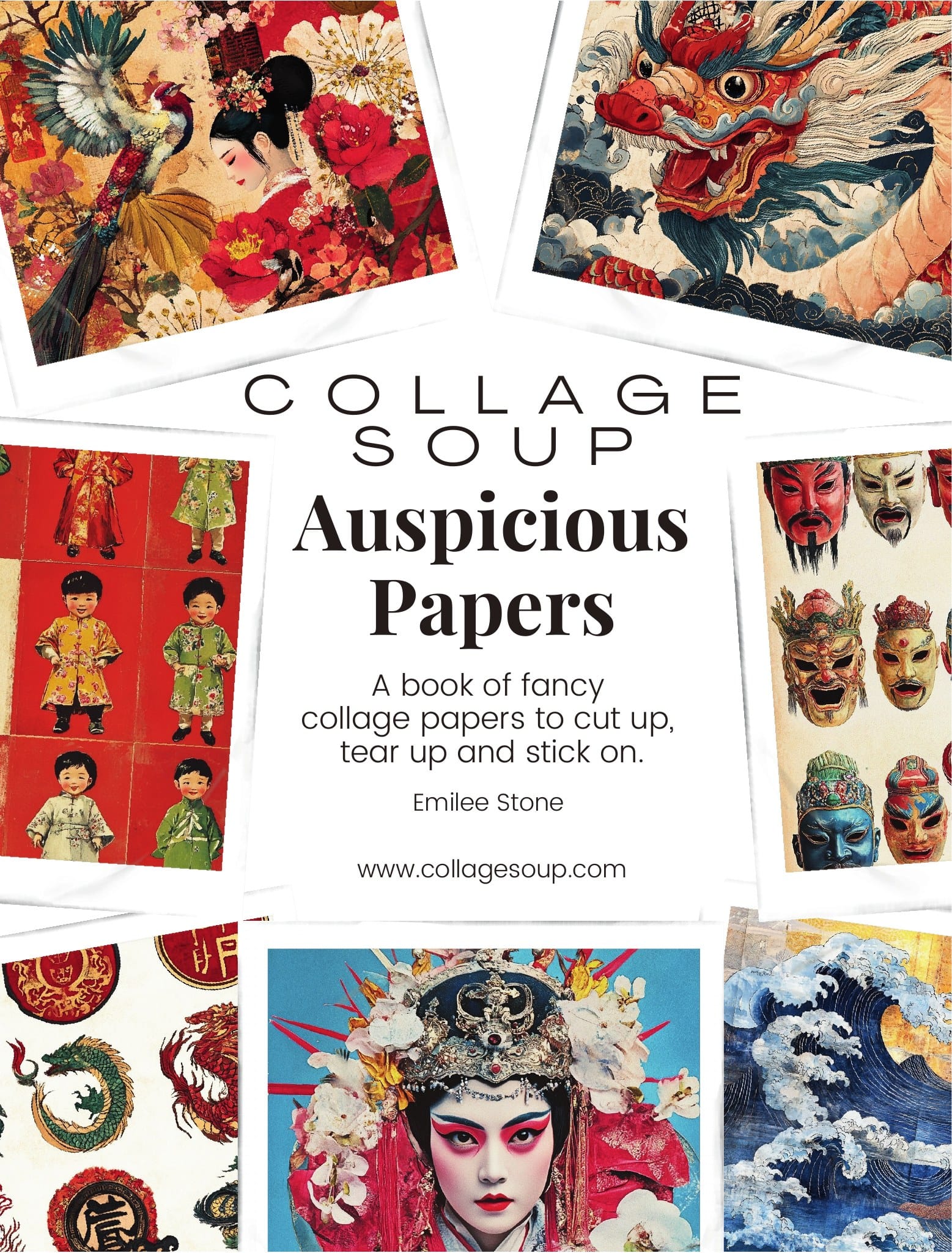 Collage Soup Auspicious Papers