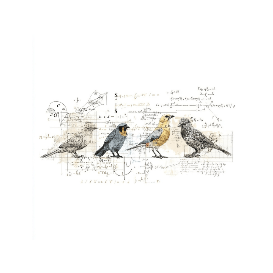 Collage Soup Bird Nerd Paper Bites | Die Cuts | Premium Pieces for Collage, Journaling, Mixed Media