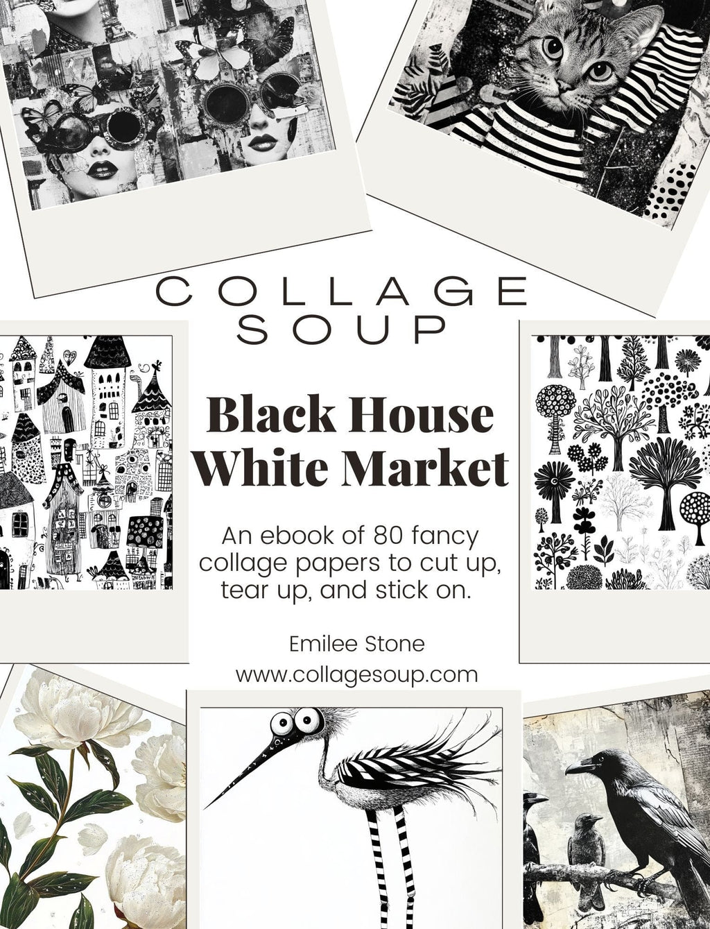 Collage Soup Black House White Market – A Special Edition Collage eBook