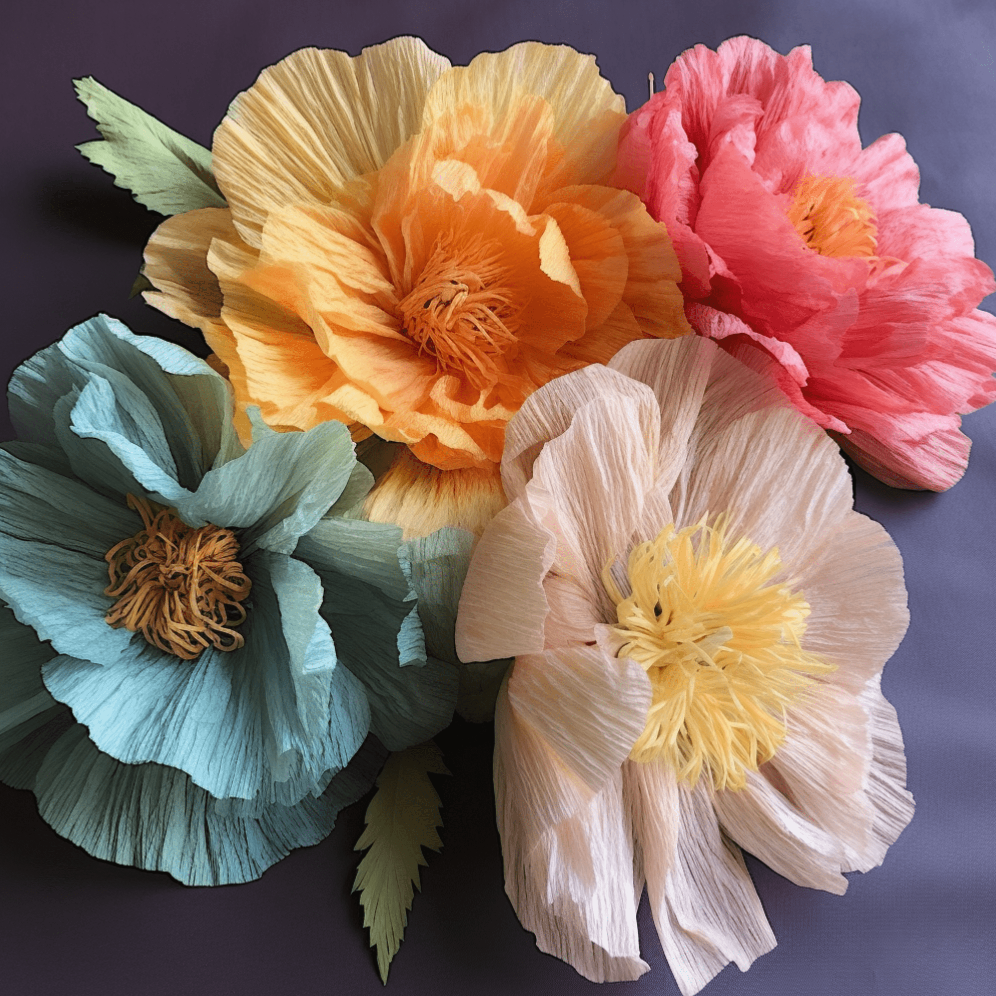 Collage Soup Bloomed & Bemused: Fancy Collage Papers of Faces & Flowers
