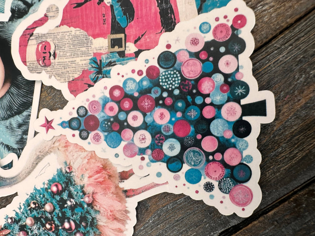 Collage Soup Christmas Crew | Paper Bites | Whimsical die-cut pieces for journals & collage