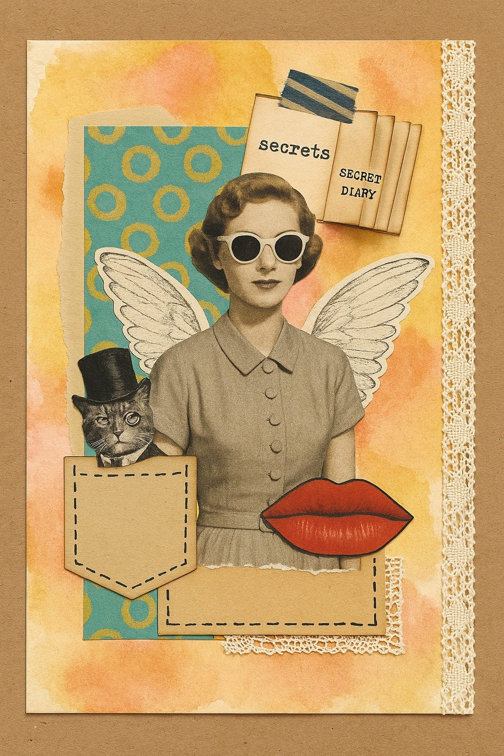 Collage Soup Curious Collage Society #1024 (Project) Playful Vintage Collage Using FUN-damentals – 4 pages