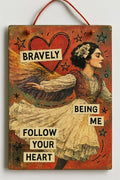 Collage Soup Curious Collage Society #1027 (Project) Empowering Wall Art Using Bravely Being Me Collage Pages – 10 pages