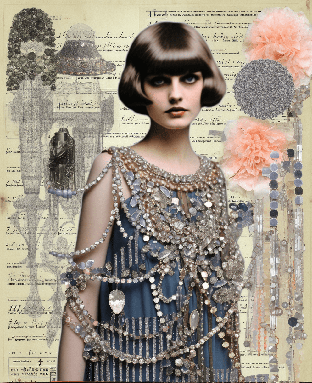 Collage Soup Dapper Flapper: 60-Page Printable eBook Inspired by the Roaring Twenties