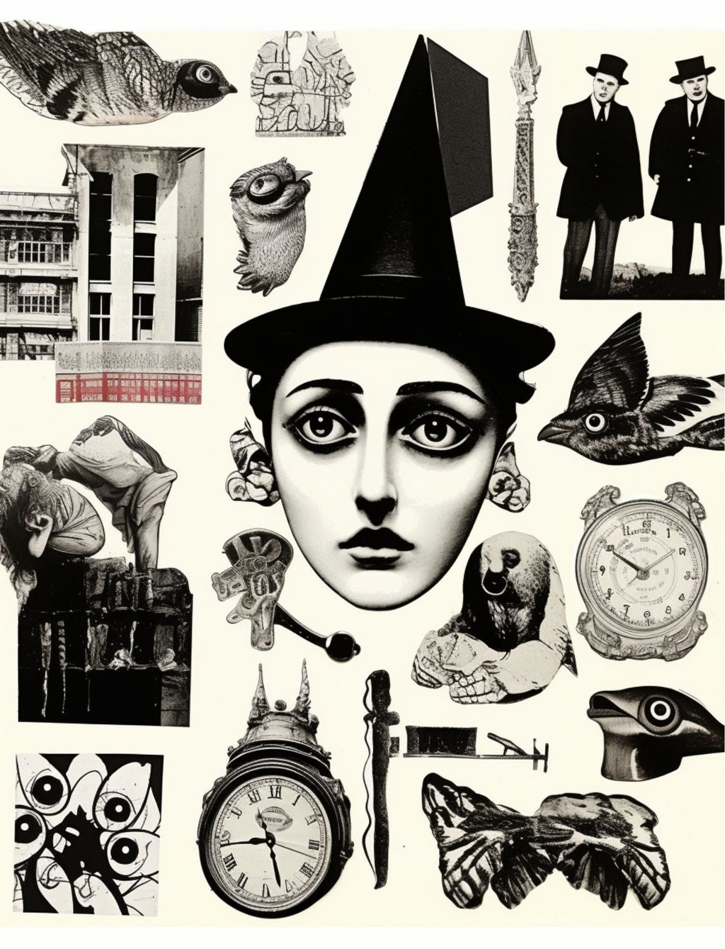Collage Soup Duck Duck Goose: 110-Page Collage Paperback for Endless Creativity