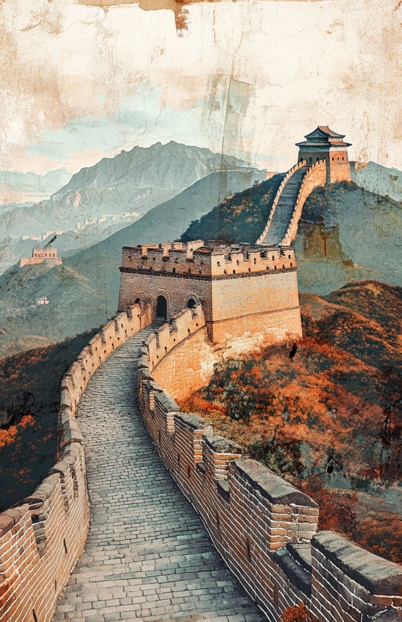 Collage Soup Global Adventures Scrap Pack | 50-Piece Vellum Paper Set for Mixed Media, Junk Journals & Scrapbooking