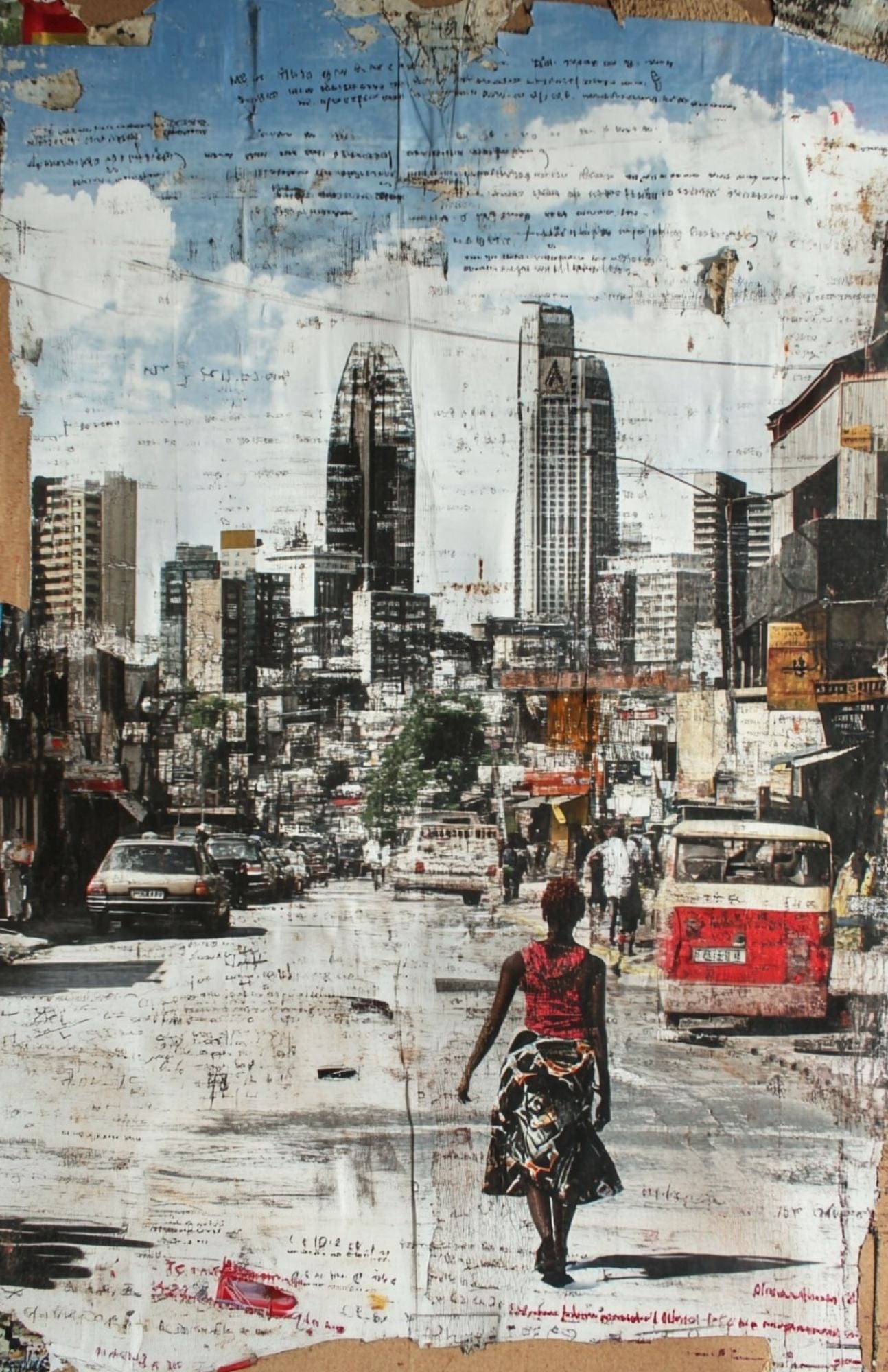 Collage Soup Global Adventures Scrap Pack | 50-Piece Vellum Paper Set for Mixed Media, Junk Journals & Scrapbooking