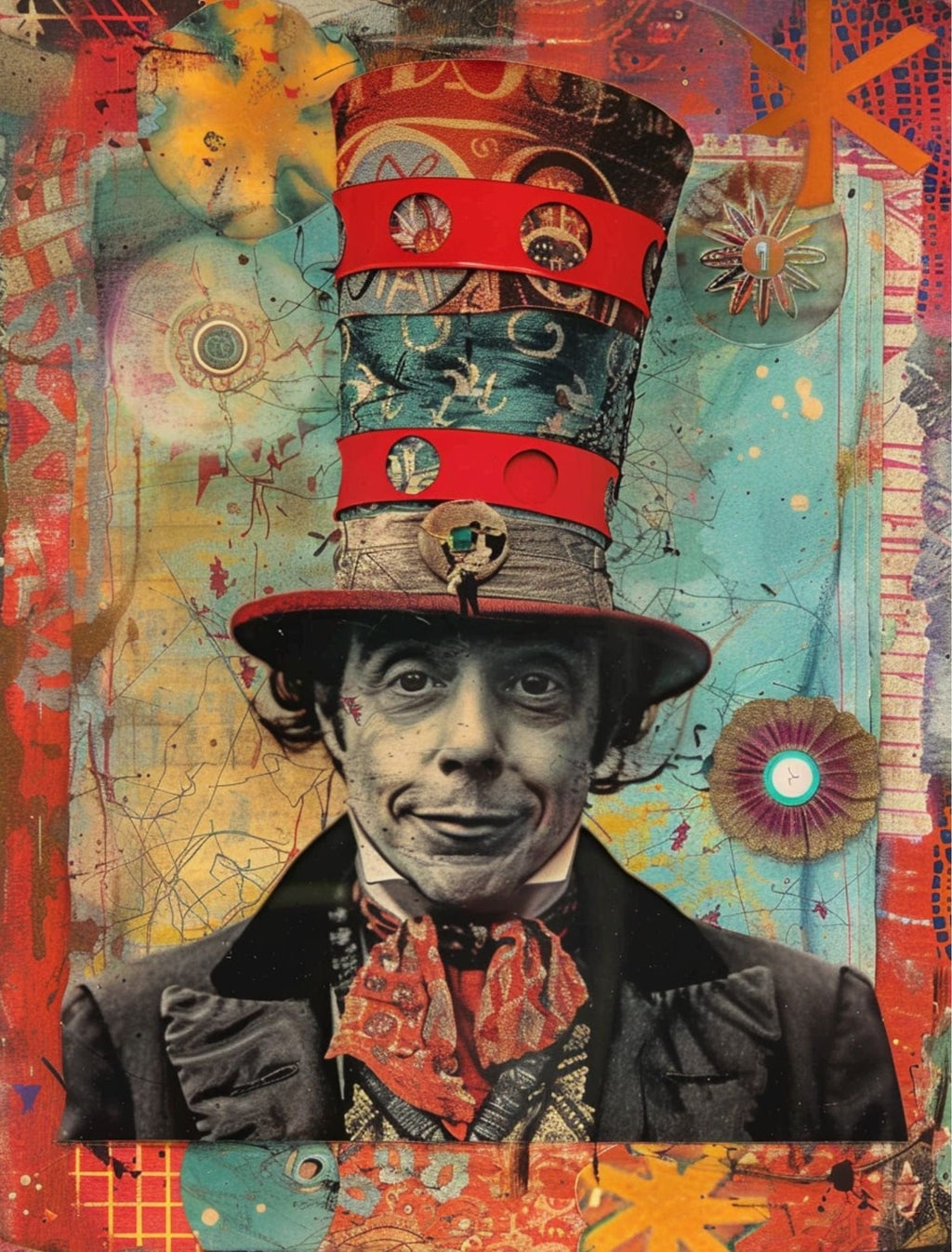 Collage Soup Here Come The Clowns: 75-Page Printable Circus-Themed Collage eBook