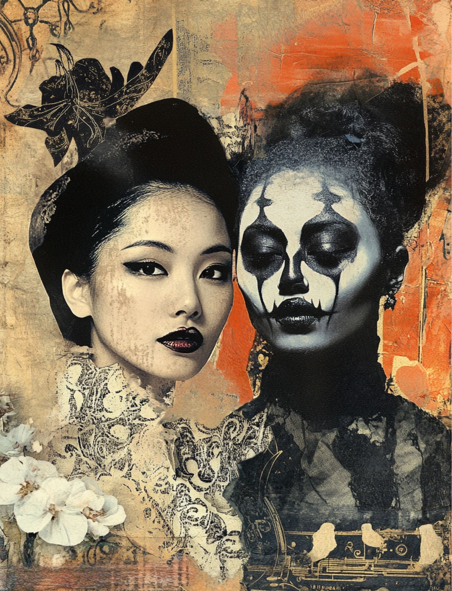 Collage Soup Hex Appeal: A Gothic Collage Book Featuring Witches, Bats, and Magic – 90 Pages