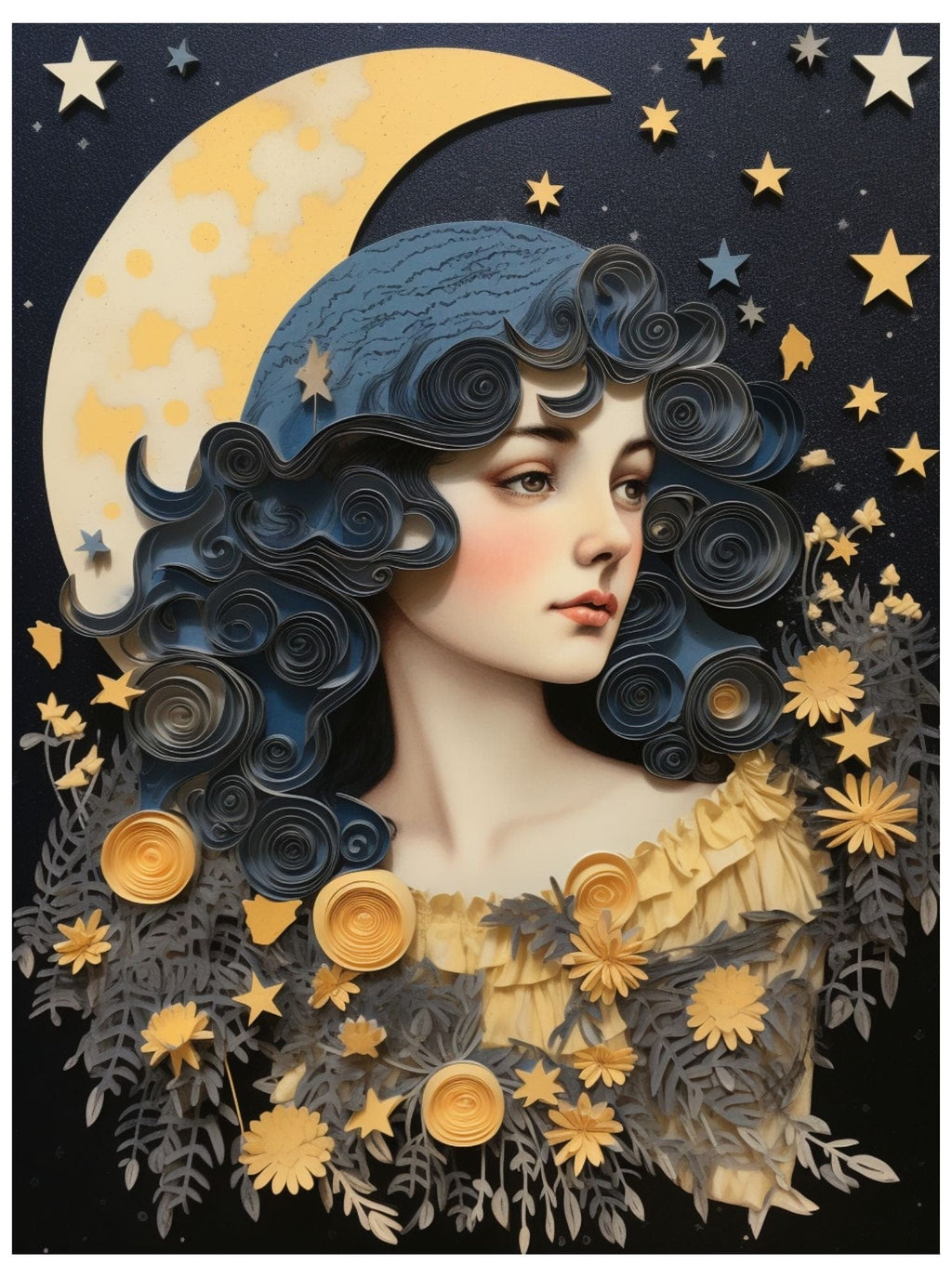 Collage Soup Hey Diddle Diddle: 110-Page Celestial Collage Book for Creative Projects