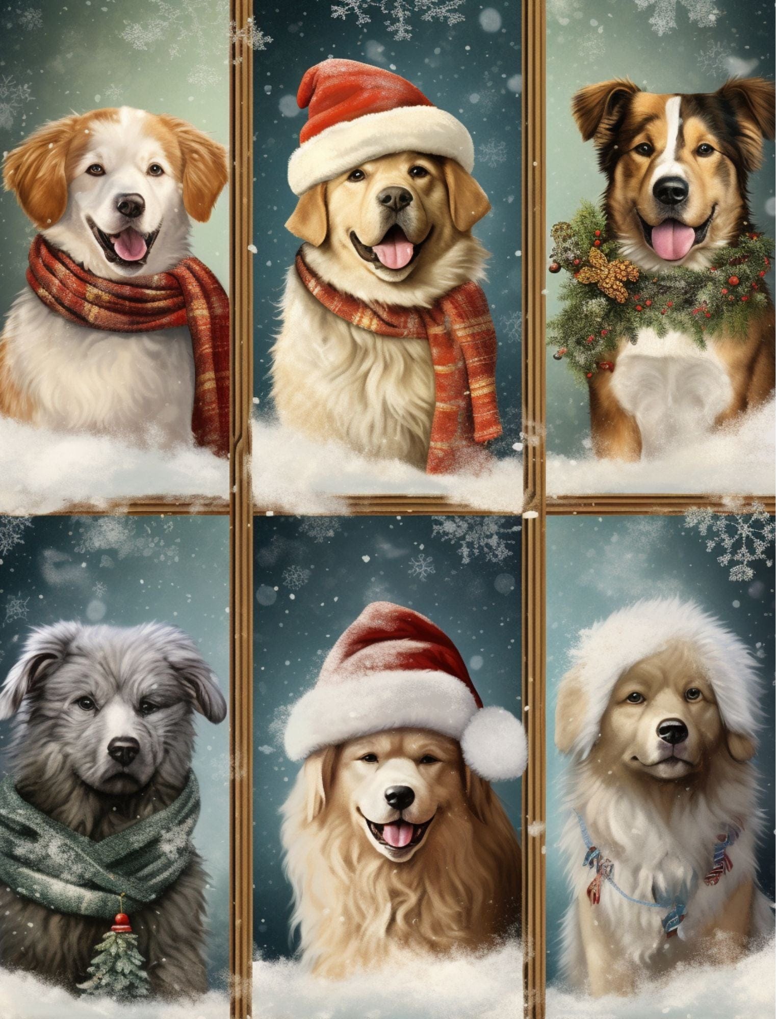 Collage Soup Ho, Ho, Ho (eBook) Christmas-Themed Printables for Journals & Crafts – 80 Pages
