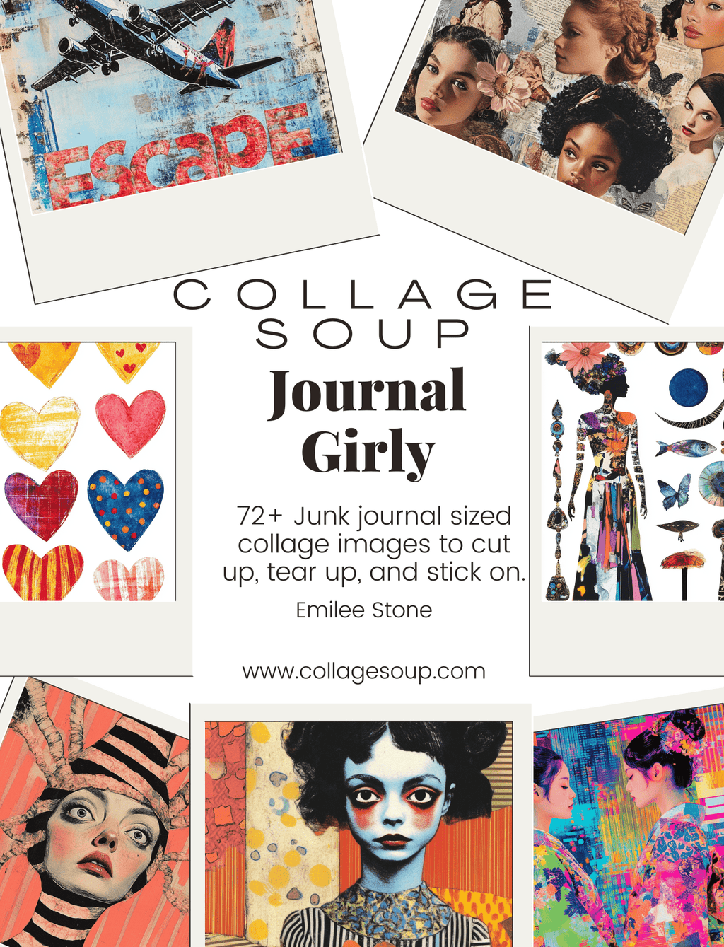 Collage Soup Journal Girly eBook