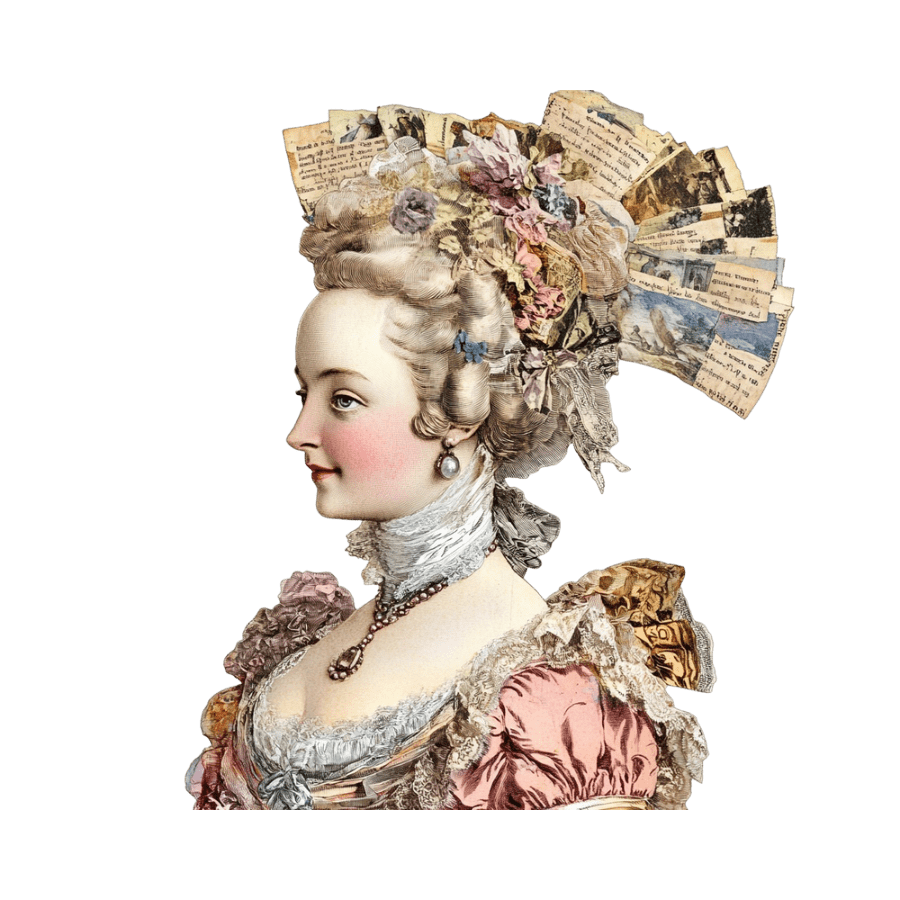 Collage Soup Ladies in Waiting – Paper Bites | Renaissance-Inspired Die Cuts for Journals, Collage & Mixed Media