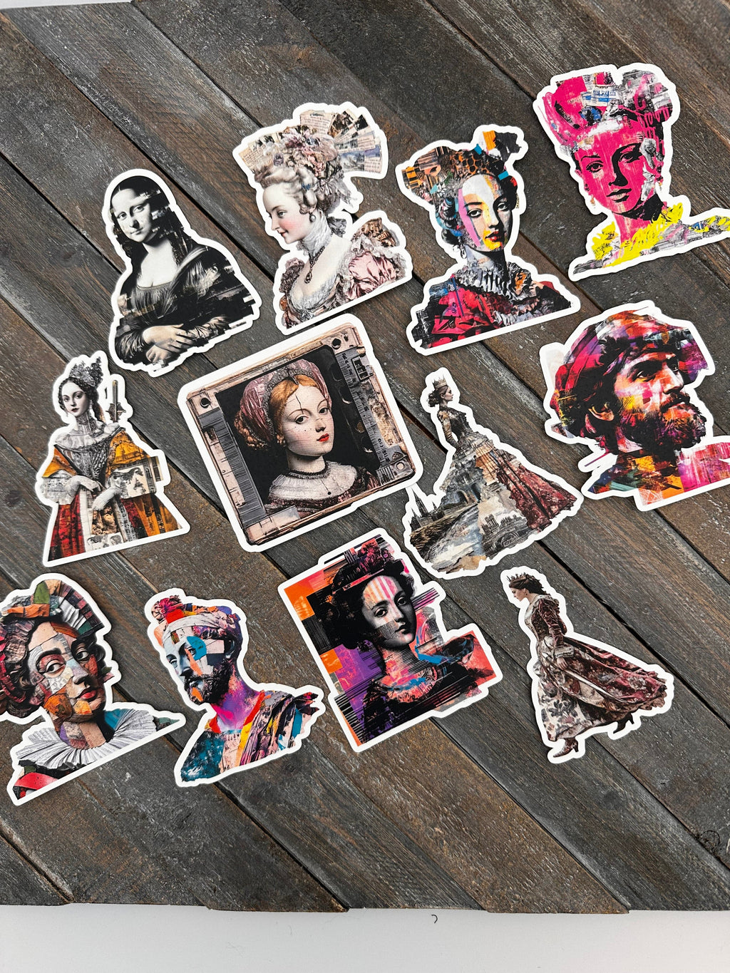Collage Soup Ladies in Waiting – Paper Bites | Renaissance-Inspired Die Cuts for Journals, Collage & Mixed Media