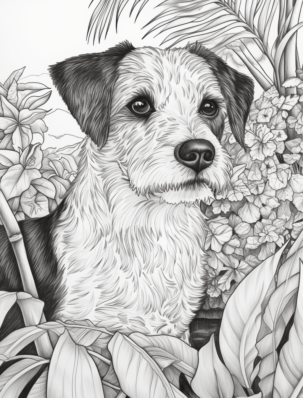 Collage Soup Life is Ruff: A Whimsical Dog-Themed Coloring & Collage Book
