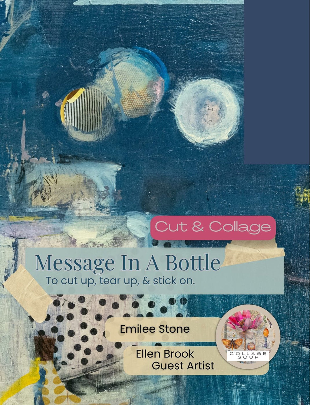 Collage Soup Message In A Bottle eBook