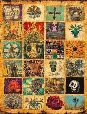 Collage Soup Milagro – eBook | 70 Pages of Latin American Folk Art Collage Papers & Sacred Motifs