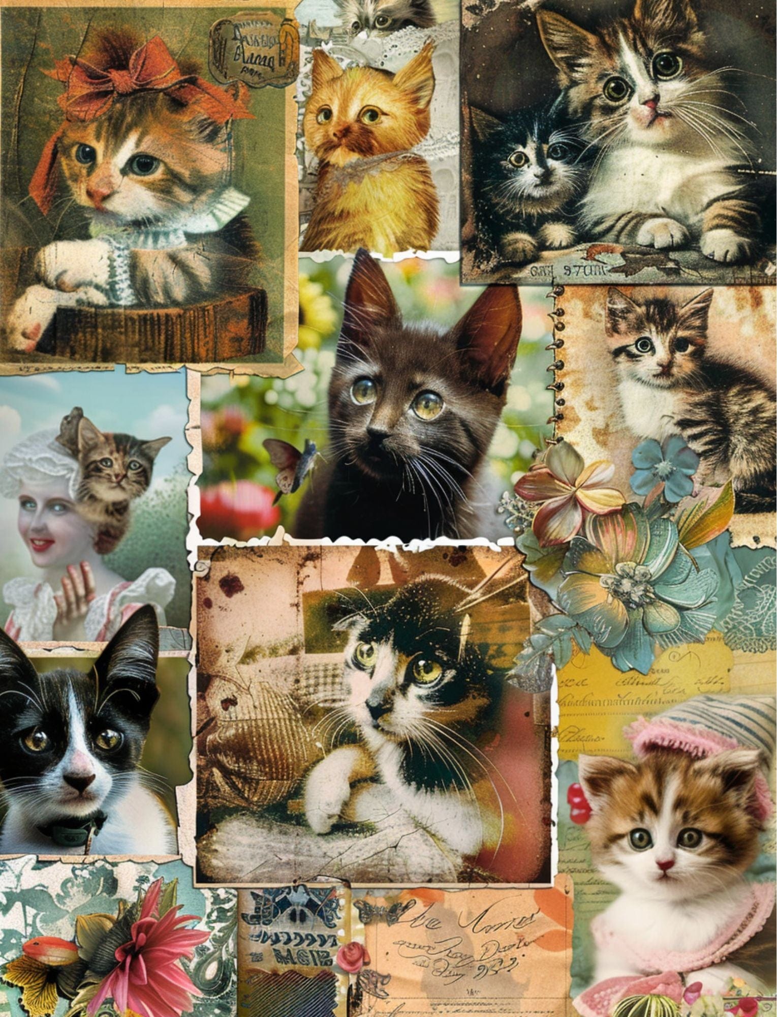 Collage Soup Mom, Mom, Mom… (eBook) Printable Motherhood-Inspired Art for Journals & Cards – 92 Pages