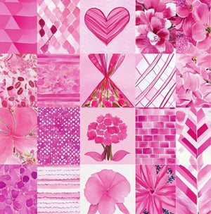 Collage Soup Pink Paper Craft Book for Origami, Journals & Collage (Paperback, 82 Pages)