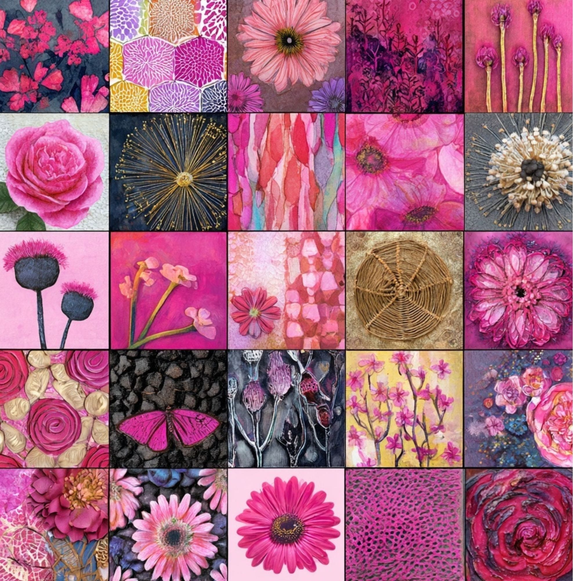 Collage Soup Pink Paper Craft Book for Origami, Journals & Collage (Paperback, 82 Pages)