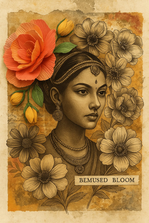 Projet 1047 – Carte de journal gratuite | Instructions de collage imprimables avec visages et calques floraux
