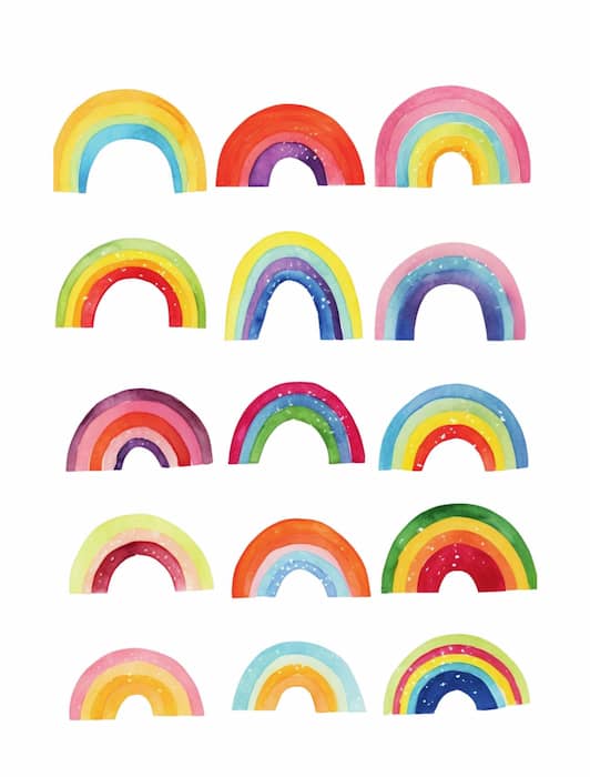 Collage Soup Rainbow Eyes
