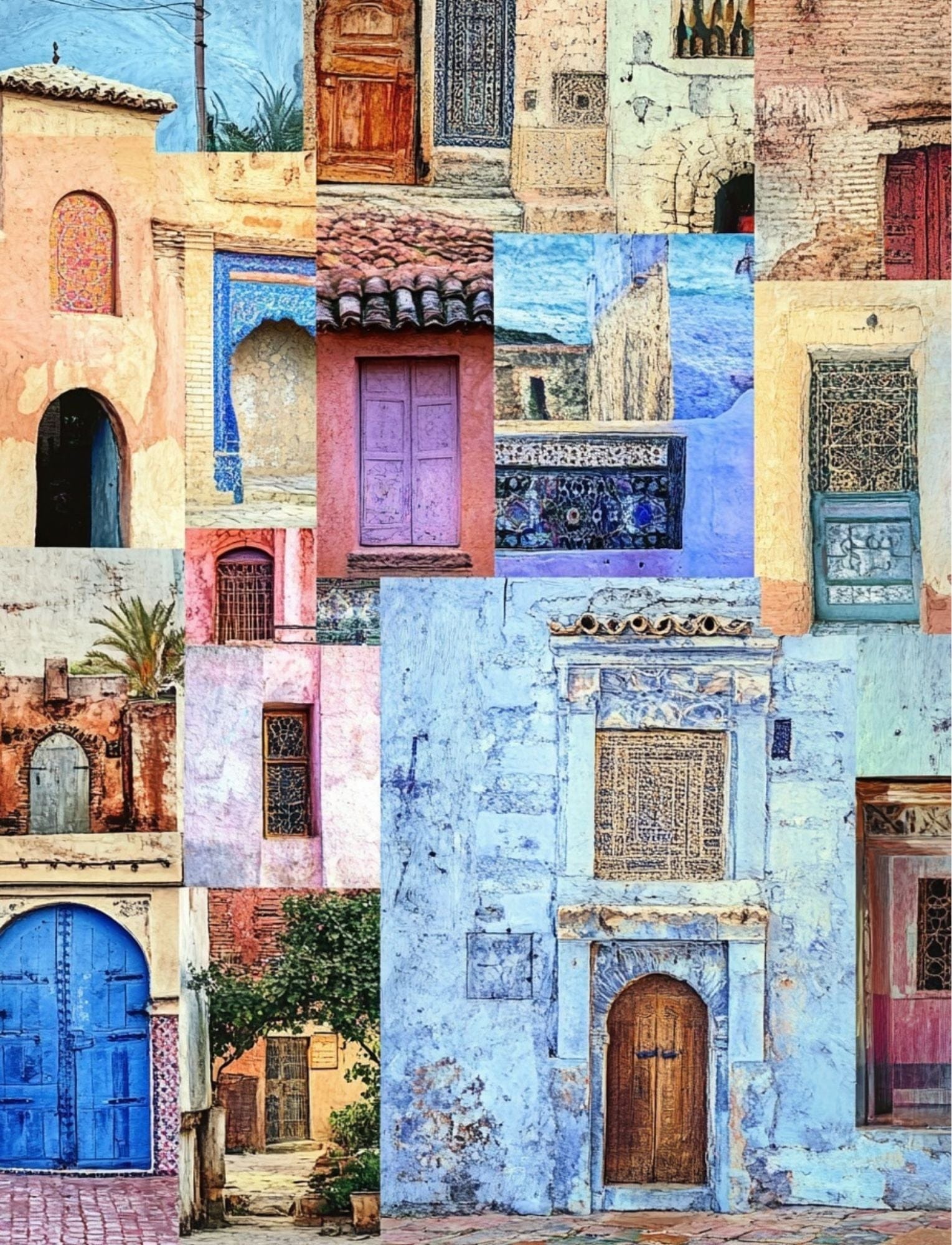 Collage Soup Rock the Casbah (Paperback) | 74 Pages of Moroccan-Inspired Collage Papers, Textures & Patterns for Mixed Media Art