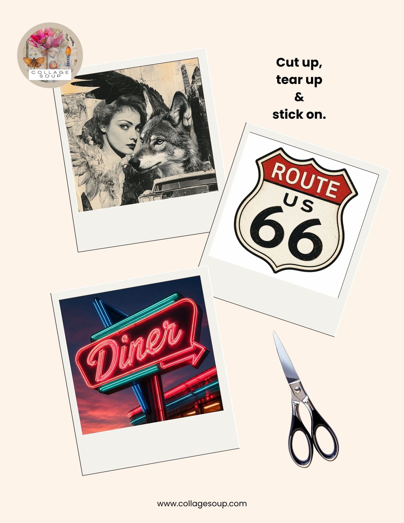 Collage Soup Route 66 Revival eBook Freebie