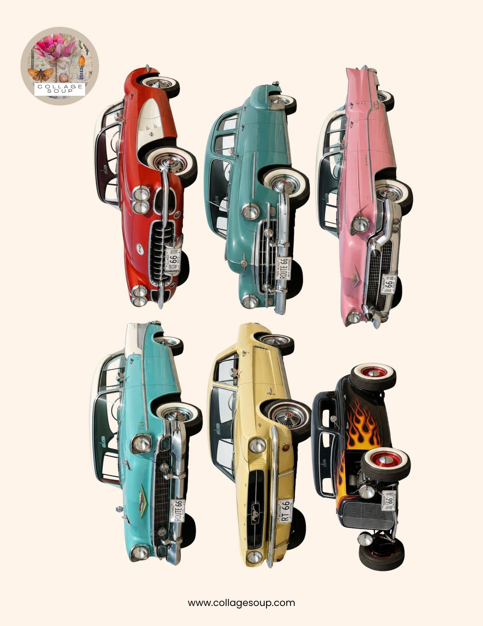 Collage Soup Route 66 Revival eBook Freebie