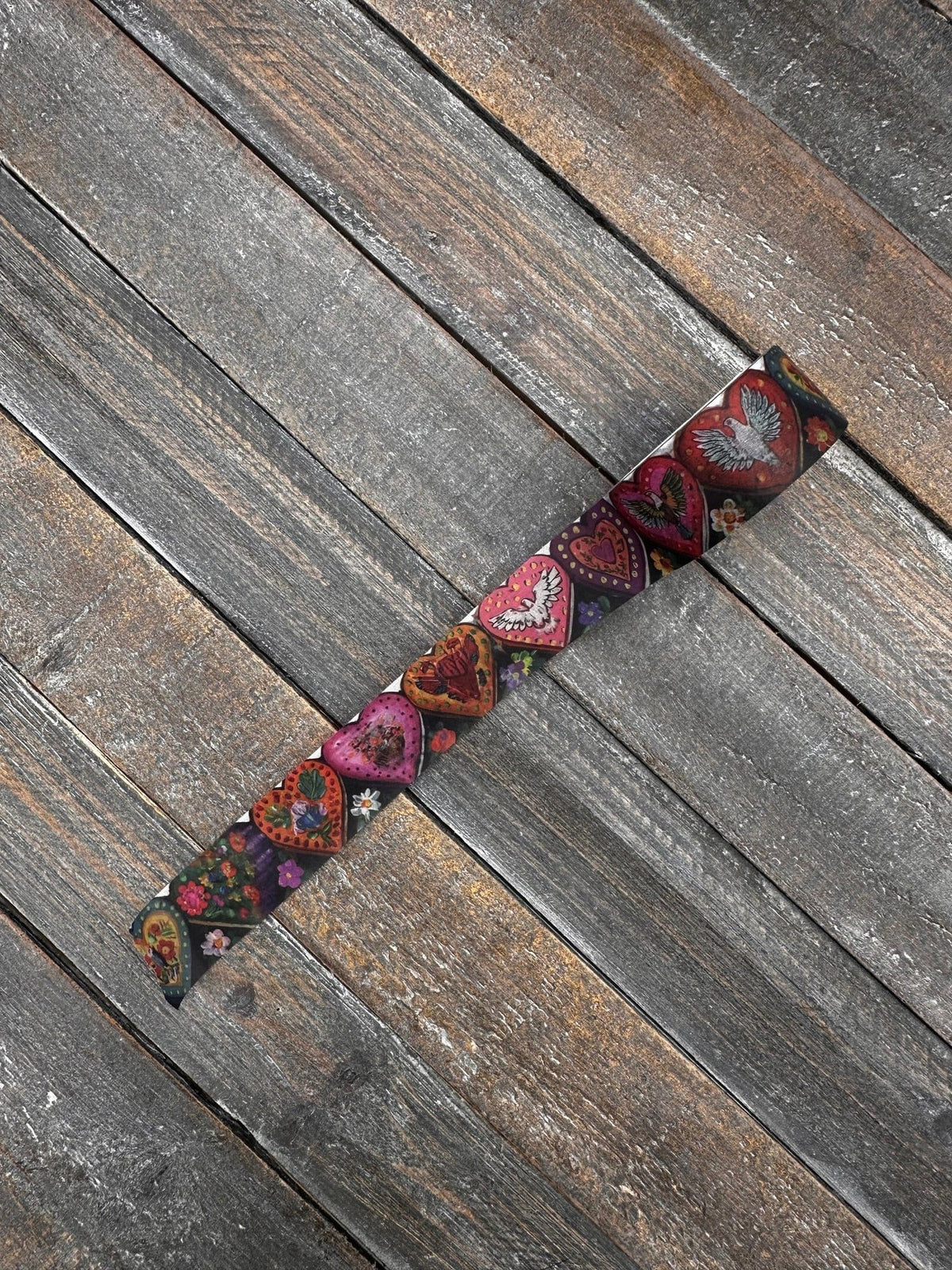 Collage Soup Sacred Hearts Washi Tape | Adhesives | Folk-Art Hearts for Journals & Collage