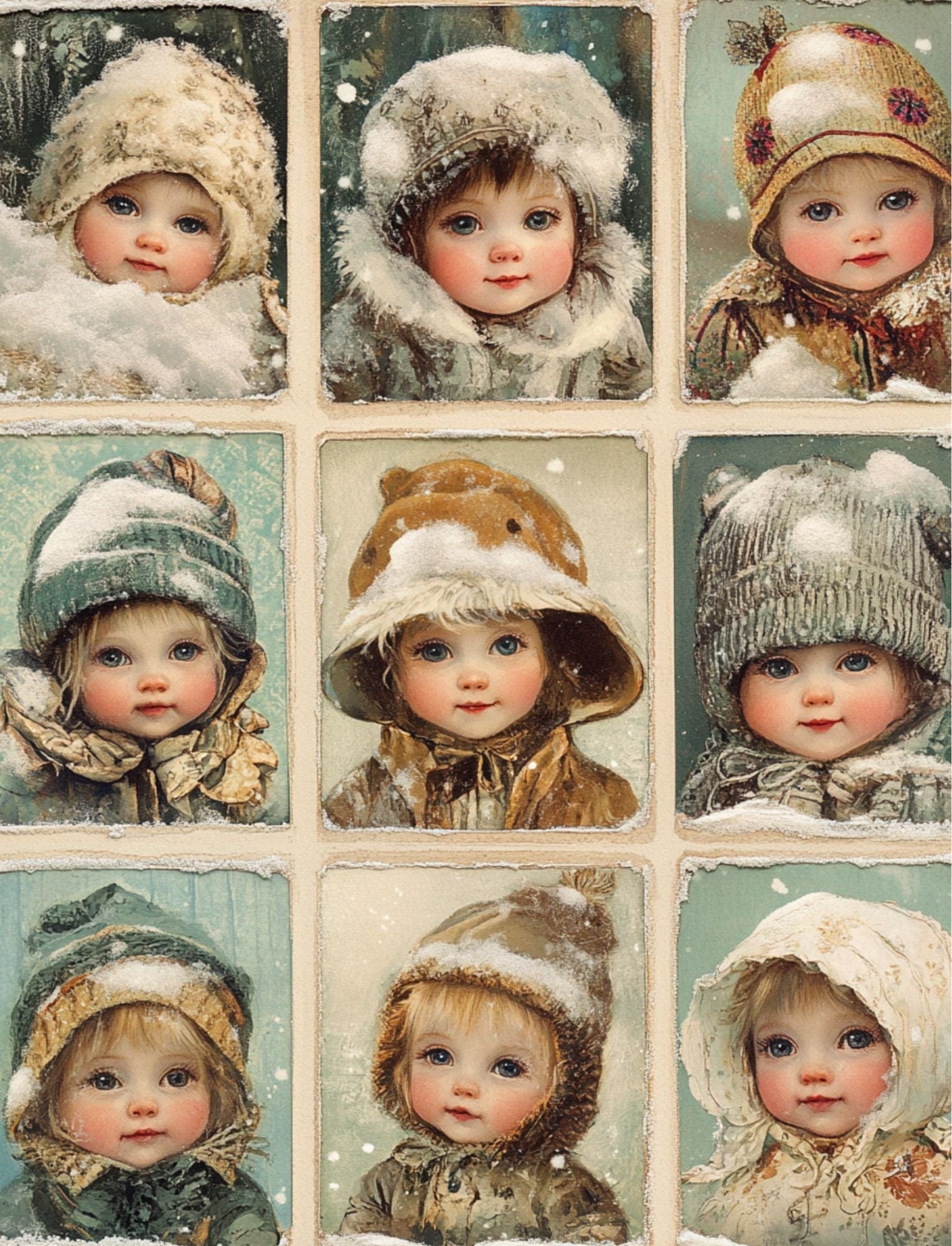 Collage Soup Snow Biz - A Winter Themed Collage Image eBook