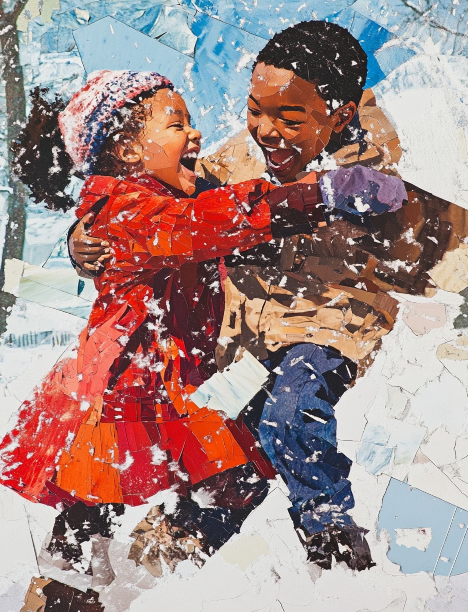 Collage Soup Snow Biz - A Winter Themed Collage Image eBook