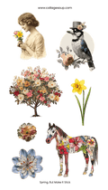 Collage Soup Spring, But Make It Stick | Sticker Sheet