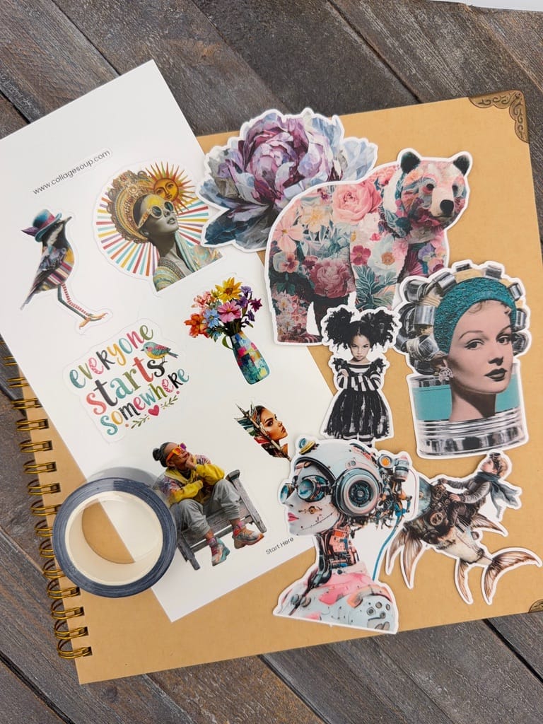 Collage Soup Start Here Beginner Collage Kit