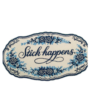 Collage Soup Stick Happens – Ornate Patch Sticker