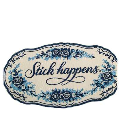 Collage Soup Stick Happens – Ornate Patch Sticker