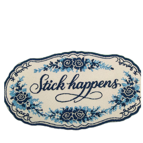 Collage Soup Stick Happens – Ornate Patch Sticker
